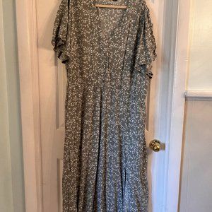 Bloomchic Green Floral Maxi Dress  Size: 28